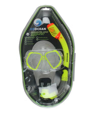 NINGALOO KIDS SILICON MASK AND SNORKEL SET - BLUE OR YELLOW