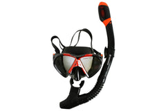 HAYMAN ADULT SILICON MASK AND SNORKEL SET - GREY RED OR BLUE