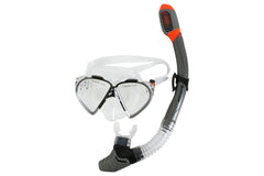 HAYMAN ADULT SILICON MASK AND SNORKEL SET - GREY RED OR BLUE