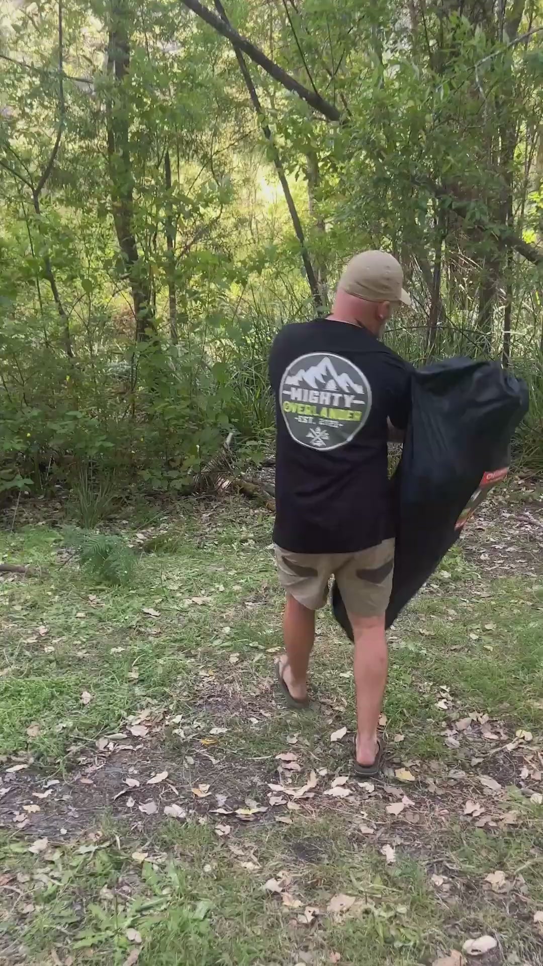 Wildtrak™ Hamelin Reclining Camp Chair Lounger, High-tensile Steel Frame, 2 Cup Holders, 2 Position, Weight Rated 136kg, Storage Pocket in Headrest for Carry Bag, Carry Bag with Shoulder Strap