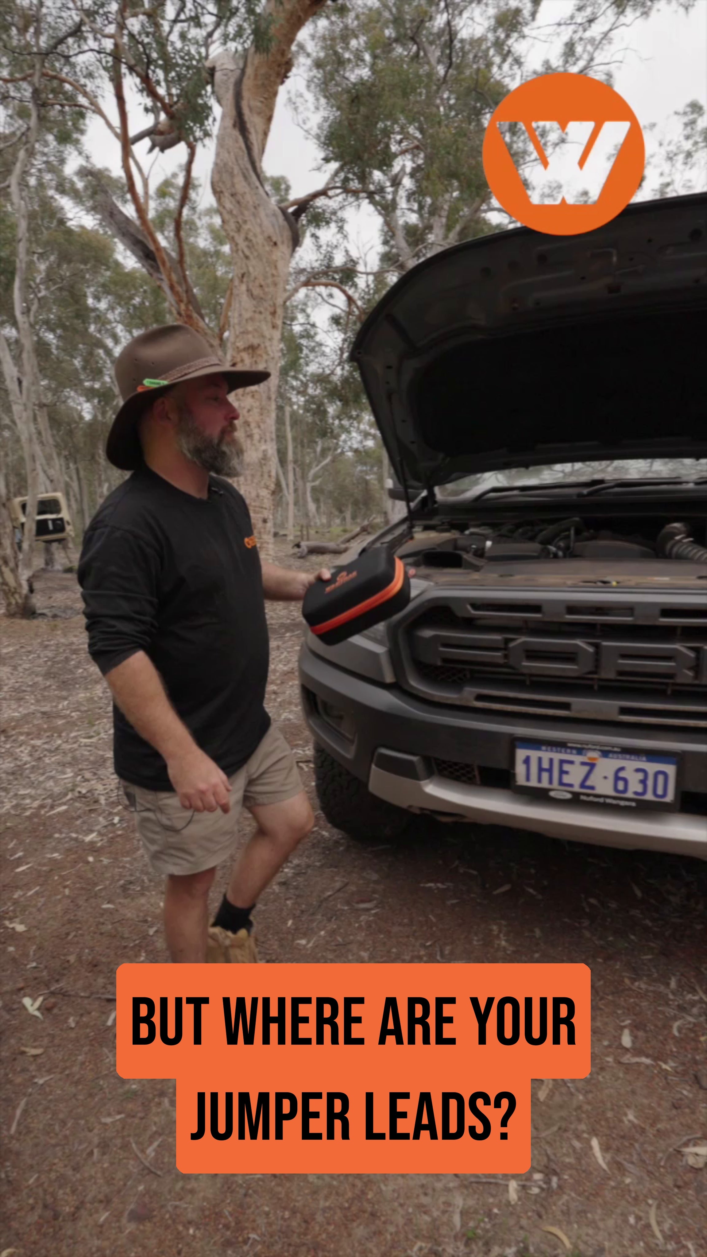 Wildtrak™ Heavy-Duty 4000A 28KMAH HP Lithium Car & 4WD Jump Starter (Petrol & Diesel) with Case, USB C Port & Wireless Charging