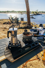 Coleman PEAK1™ 2-Burner Camping Stove, Portable, Even Cooking, Wind Protection, 20000 BTUs, Durable