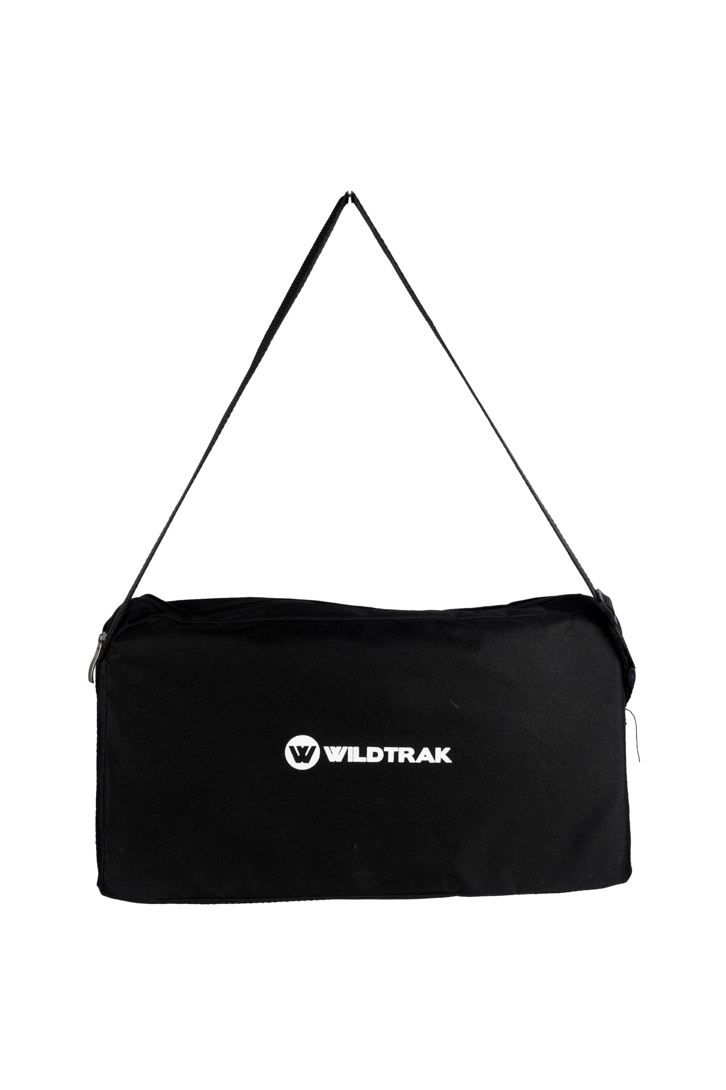 Wildtrak™ Frontier 39cm Heavy Duty 304 Grade Stainless Steel Folding BBQ Firepit with Adjustable Grill includes Canvas Storage Carry Bag with Handles