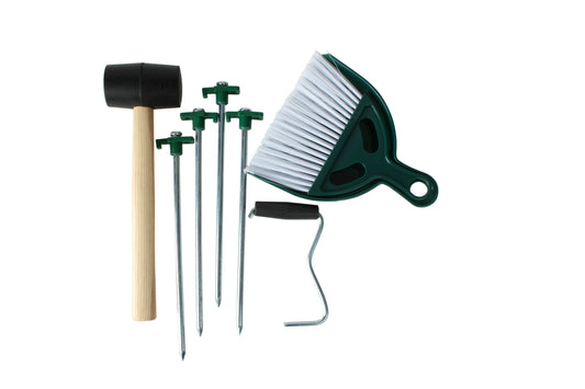 8 PIECE TENT ESSENTIAL KIT IN NET BAG
