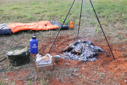 Wildtrak™ Heavy Duty 9mm Steel Camp Oven Tripod with Adjustable Chain 90cm