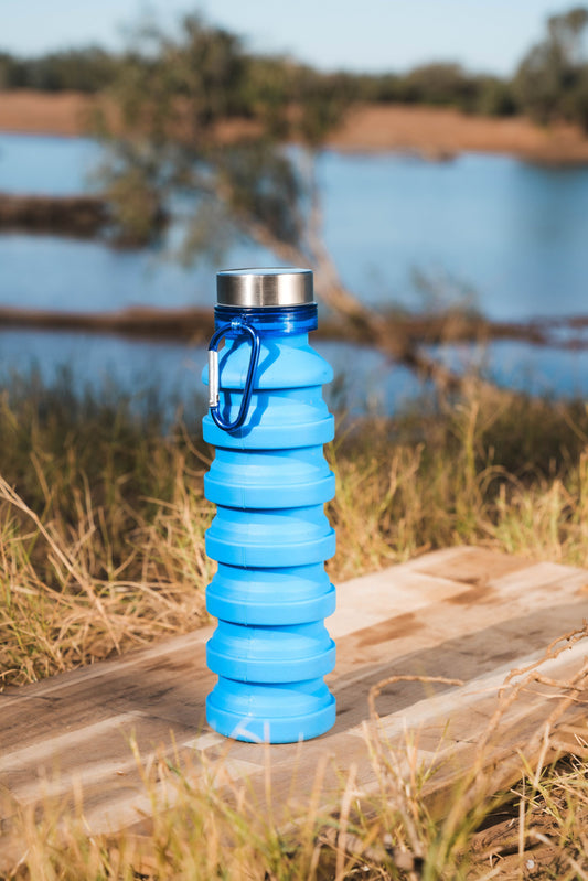550ml Expanda BPA Free Silicon Water Bottle with Carabiner