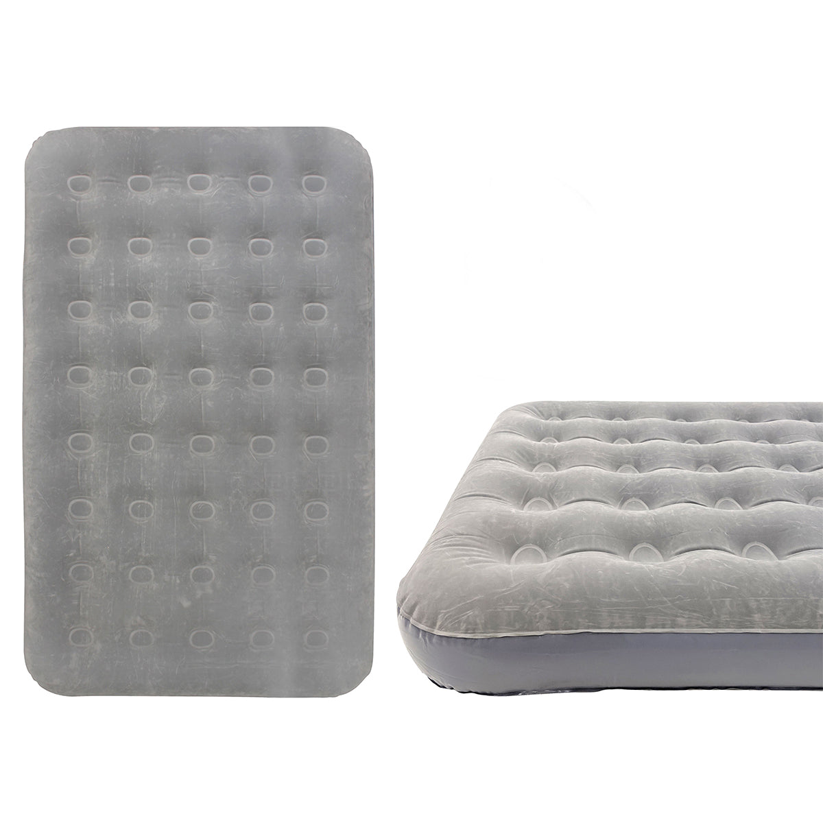 DOUBLE COIL BEAM FLOCKED AIRBED
