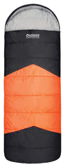 Wildtrak™ Bremer Jumbo Hooded Sleeping Bag, 0-5°C, Breathable Lining, Ripstop Fabric, Auto Lock Zips, Sewn-through Construction, Sewn-in Storage Pocket, Hanging Loop, Storage Bag, 90x230cm