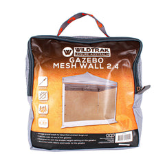 Wildtrak™ 2.4m Gazebo Mesh Side Wall - UNIVERSAL FITS MOST GAZEBOS