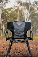Wildtrak™ Telfer Compact Directors Chair, Folding Aluminium Frame, Lightweight, Weight Rated 120kg, Carry Bag with Carry Handle