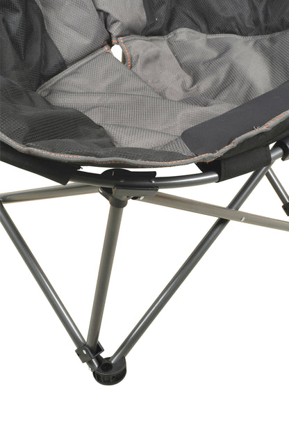WILDTRAK™ Julimar Comfort Moon Chair, Fully Cushioned Seat, Oversized, Quad Folding, Weight Rating 120kg, Carry Bag with Shoulder Strap