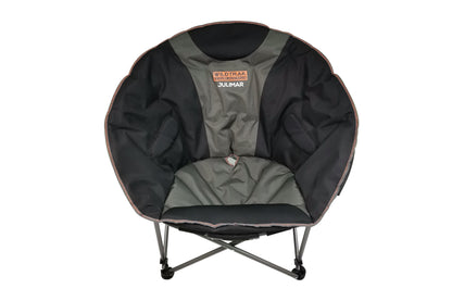 WILDTRAK™ Julimar Comfort Moon Chair, Fully Cushioned Seat, Oversized, Quad Folding, Weight Rating 120kg, Carry Bag with Shoulder Strap