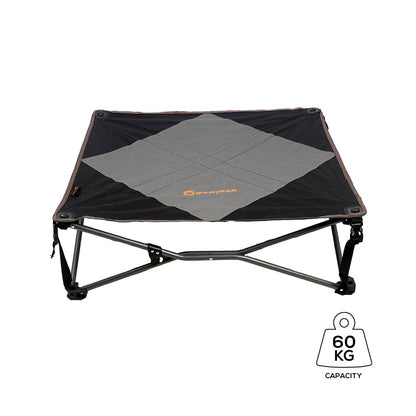 WILDTRAK™ XL Deluxe Pet Bed, Foldable, Removable & Washable Cover, Adjustable Tension Straps, Carry Bag with Shoulder Strap