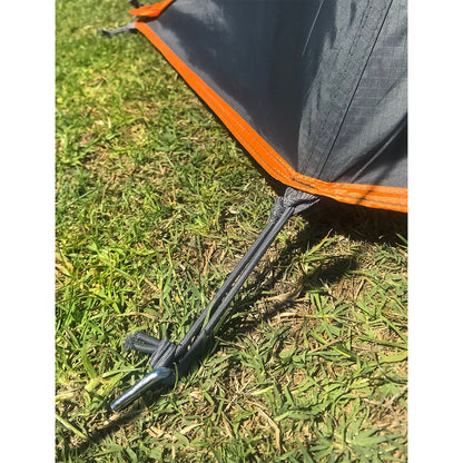 Wildtrak™ Easy Up Queen Stretcher Tent, Powder Coated Steel Frame, Ultra-fine Mesh, 2 Large Vestibules, Internal pockets, Mesh Storage Shelf, Ripsop Waterproof Fly, Heavy Duty Carry Bag with Handles (200x144x150cm)