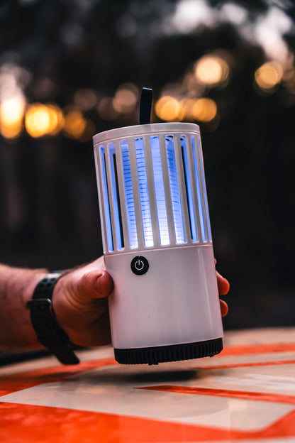 Rechargeable Mosquito Lamp Night Light, Bug Zapper Lamp, USB Charge Cable, Built-in Lithium Battery, Loop for Hanging