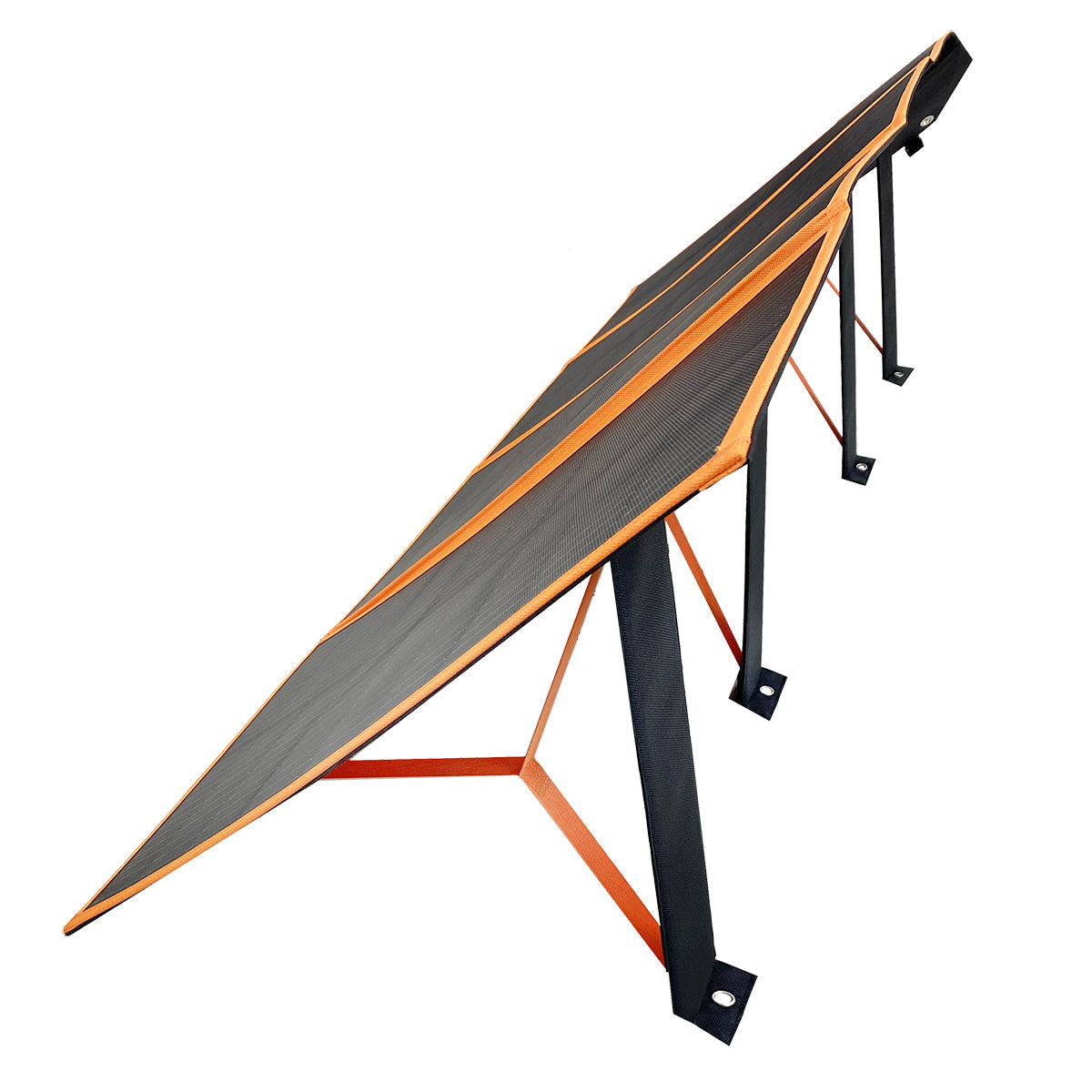 Wildtrak™ 240W Folding Solar Blanket (A-Grade with ETFE Coating, Built in Stand, IP65 Waterproof & Carry Bag) for Off-Grid Living, Camping, 4WD & Caravan Adventures