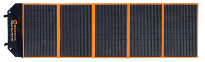 Wildtrak™ 300W Folding Solar Blanket (A-Grade with ETFE Coating, Built in Stand, IP65 Waterproof & Carry Bag) for Off-Grid Living, Camping, 4WD & Caravan Adventures