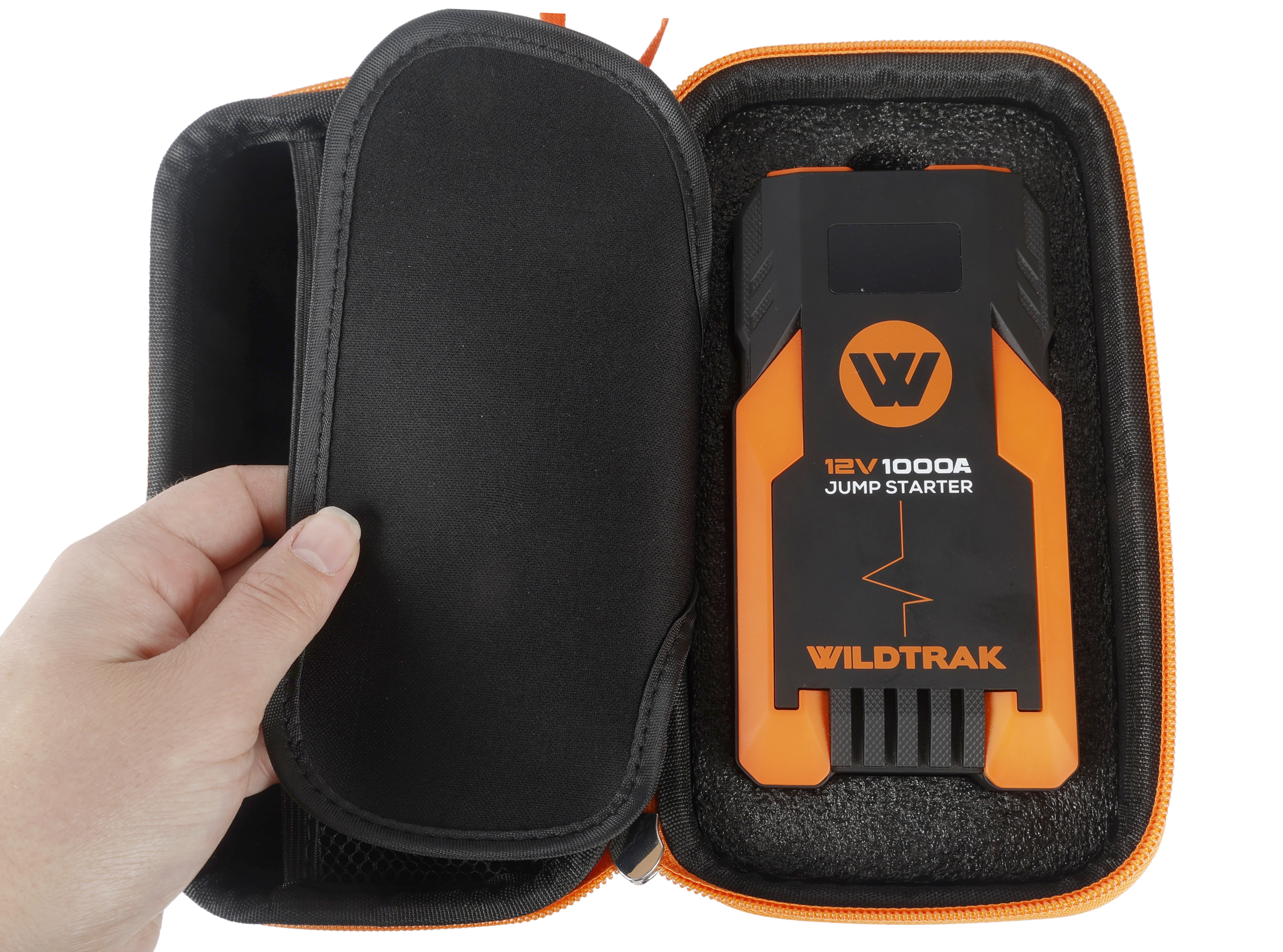 Wildtrak™ 1000A 12KMAH HP Lithium Car and 4WD Jump Starter (Petrol & Diesel) with Hard Case and USB Port