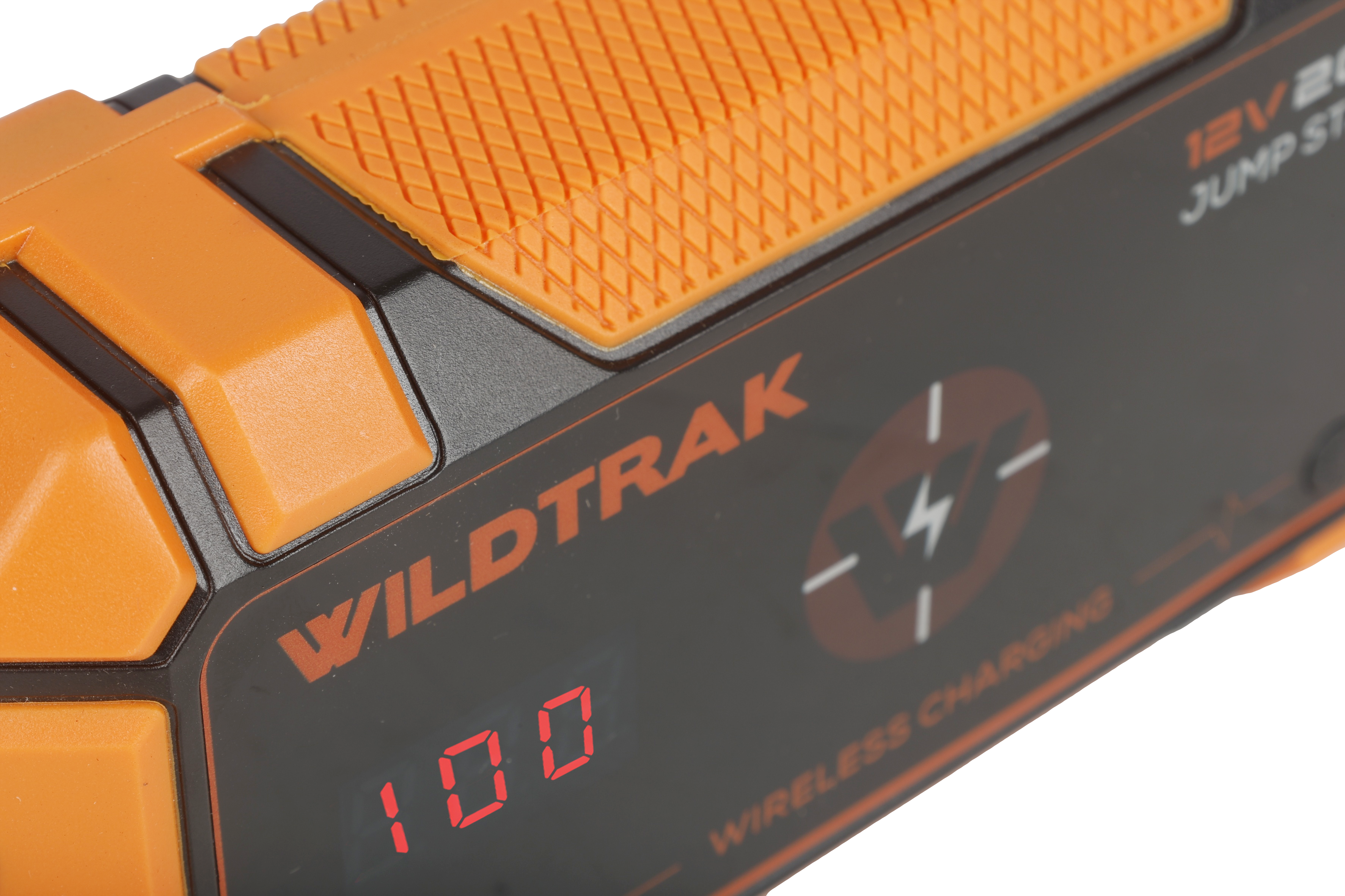 Wildtrak™ Heavy-Duty 2000A 16KMAH HP Lithium Car & 4WD Jump Starter Power Bank (Petrol & Diesel) with Case, USB C Port & Wireless Charging