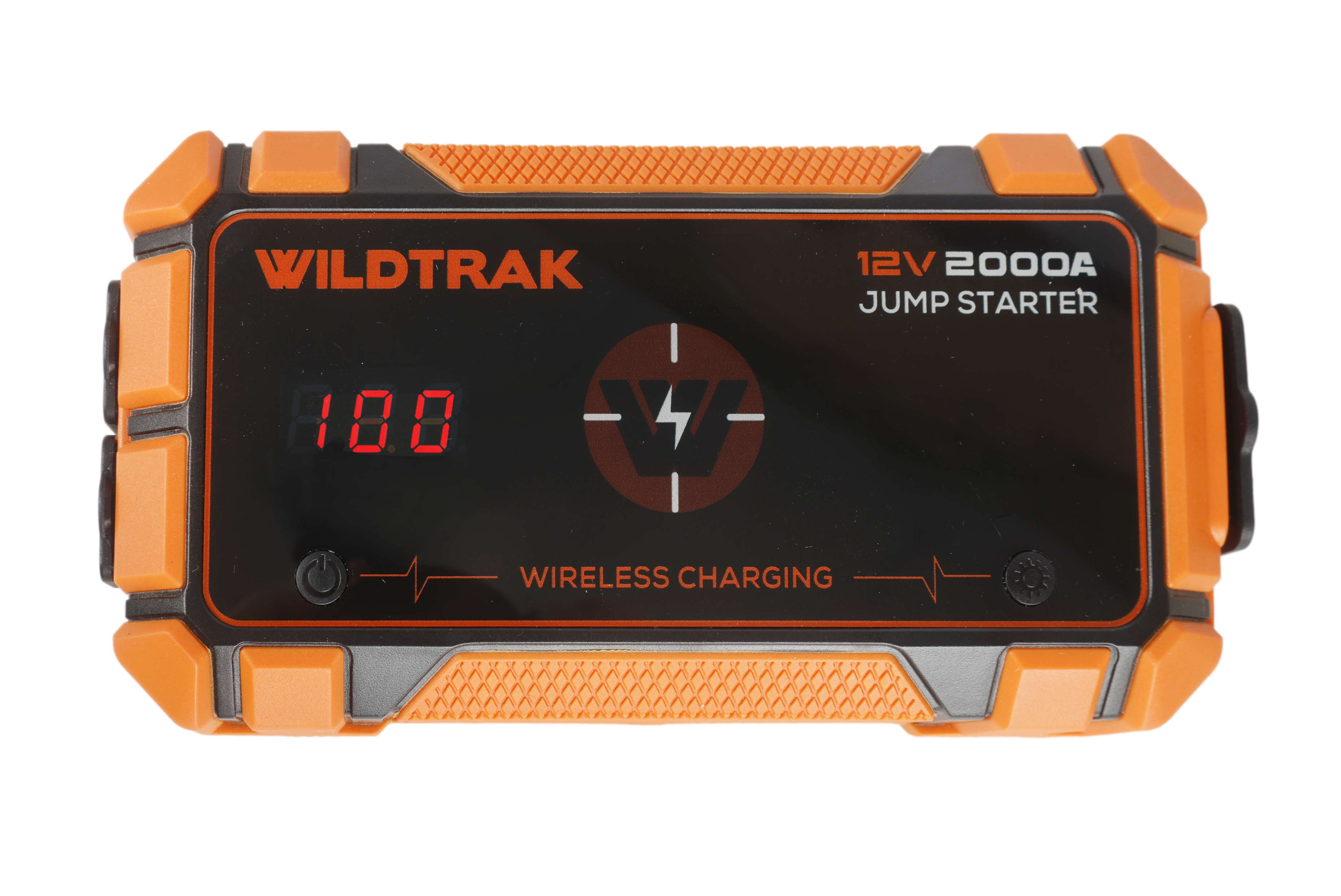 Wildtrak™ Heavy-Duty 2000A 16KMAH HP Lithium Car & 4WD Jump Starter Power Bank (Petrol & Diesel) with Case, USB C Port & Wireless Charging