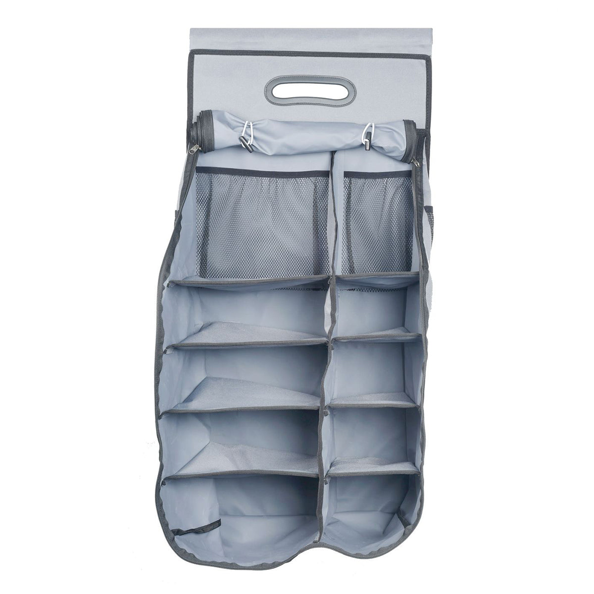 Wildtrak™ 12 Compartment Caravan Car Camping Hanging Organiser with Fully Zipped Flap