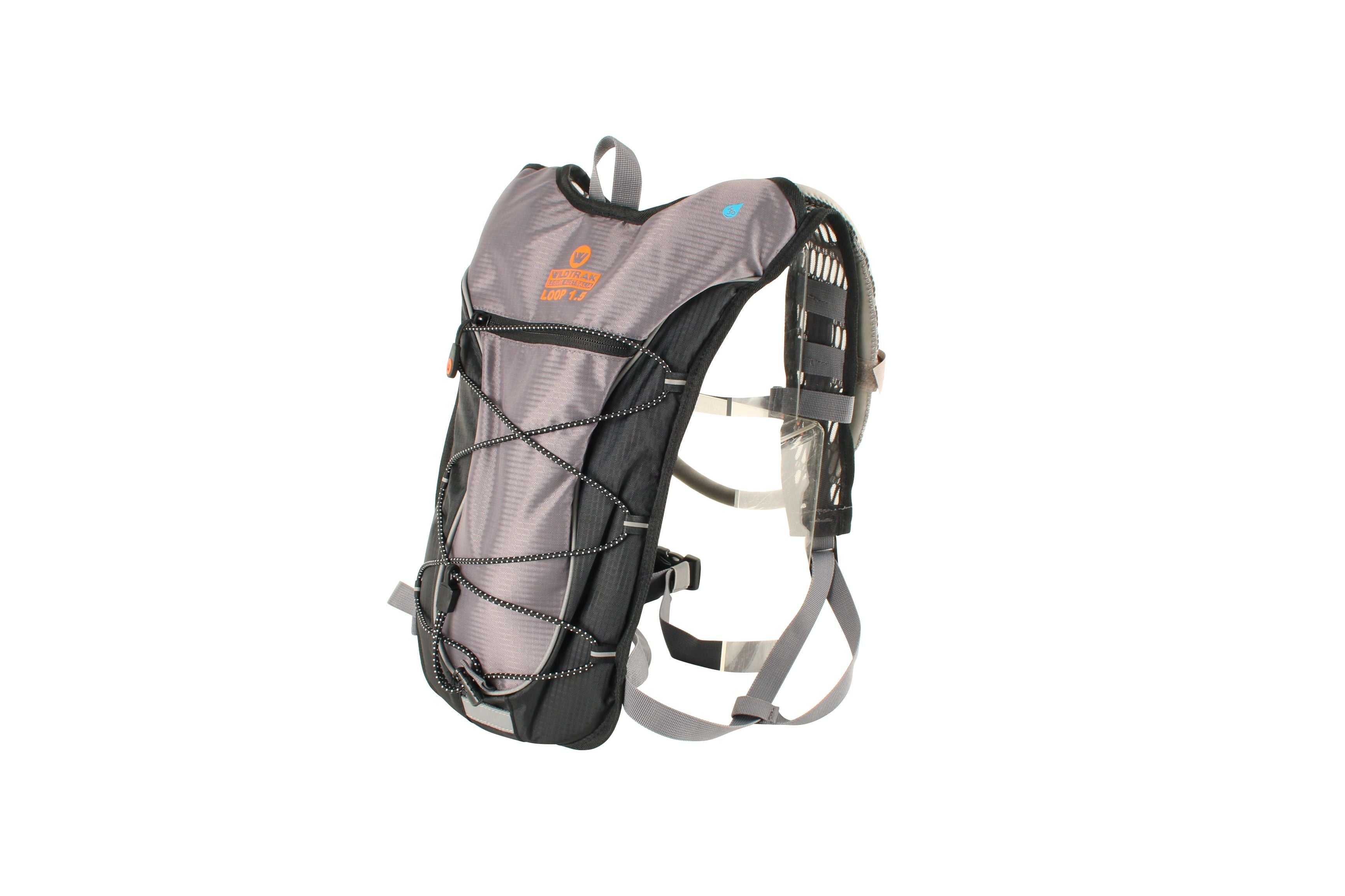 Wildtrak™  Trekker 1.5L Loop Hydration Backpack with Adjustable Chest and Shoulder Straps, Zipped Storage Pockets