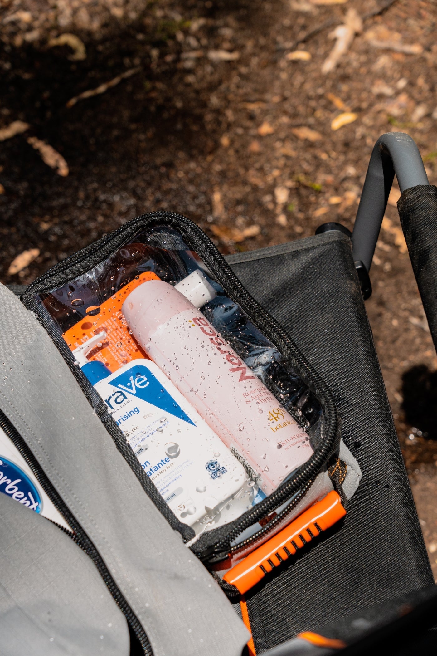 Small Clear Top Storage Bag for Camping and 4WD Off-Roading - Heavy-Duty 400GSM Ripstop Canvas