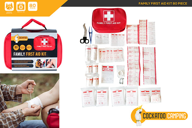 80 Piece Family First Aid Kit