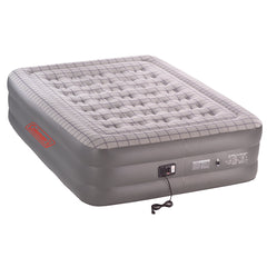 Coleman™Queen Double Height Quickbed Air Mattress, Heavy Duty PVC, Plush Rayon-Flocked Top, In Built Pump, 198 x 152 x 45cm