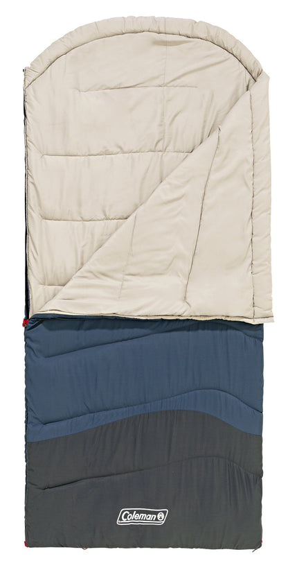 Coleman™ Mudgee Tall -3°C Sleeping Bag, Hollow Fiber Construction, Thermolock™ Draft Tube, Machine Washable