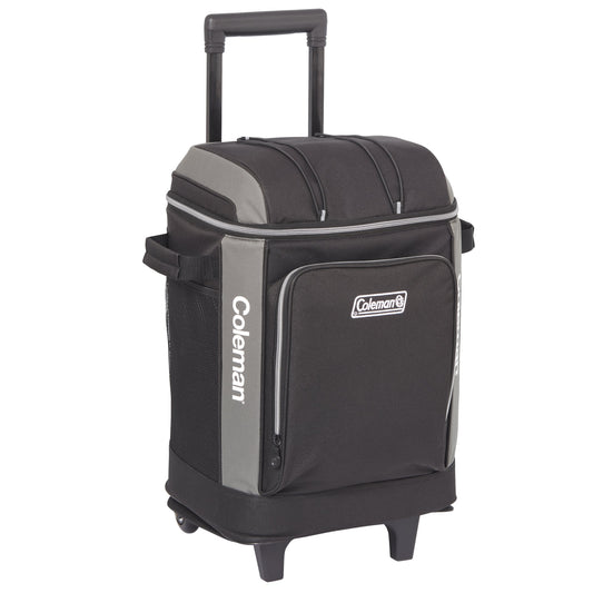 Coleman™ 42 Can Templock Insulation Zipped Pocket Wheeled Soft Cooler Bag with Retractable Towing Handle