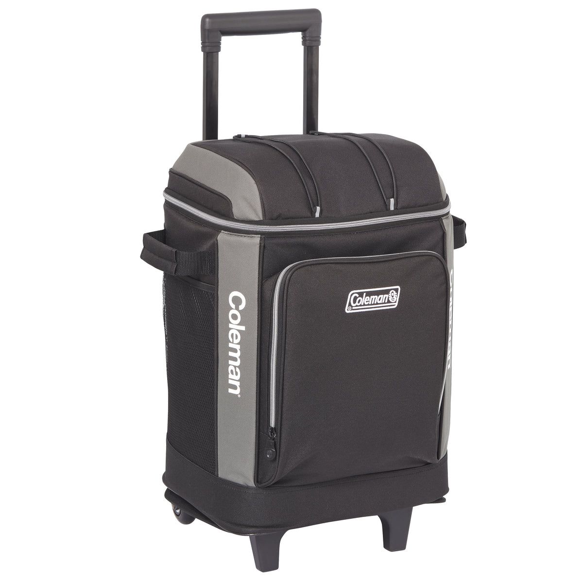 Coleman™ 42 Can Templock Insulation Zipped Pocket Wheeled Soft Cooler Bag with Retractable Towing Handle