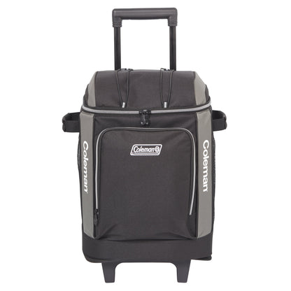Coleman™ 42 Can Templock Insulation Zipped Pocket Wheeled Soft Cooler Bag with Retractable Towing Handle