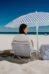 Good Vibes™ 1.6m Beach Umbrella with Carry Bag, Shoulder Strap - Mediterranean