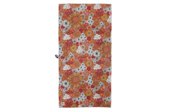 Good Vibes™ 160cm Microfibre Beach Towel with Storage Bag , Sand-Resistant, Eco Friendly, Double Sided - Retro Summer
