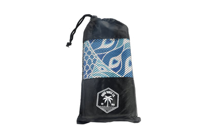 Good Vibes™ 160cm Microfibre Beach Towel with Storage Bag , Sand-Resistant, Eco Friendly, Double Sided - Peacock Paradise