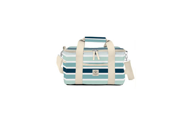 DELUXE 15 CAN COOLER BAG 20X34X20CM OCEAN TIDE