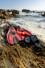 ABROLHOS ADULT SILICON MASK FIN AND SNORKEL SET