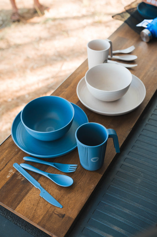 Wildtrak™ Eco Friendly Wheat Straw Bowl 650ml - Beige or Blue