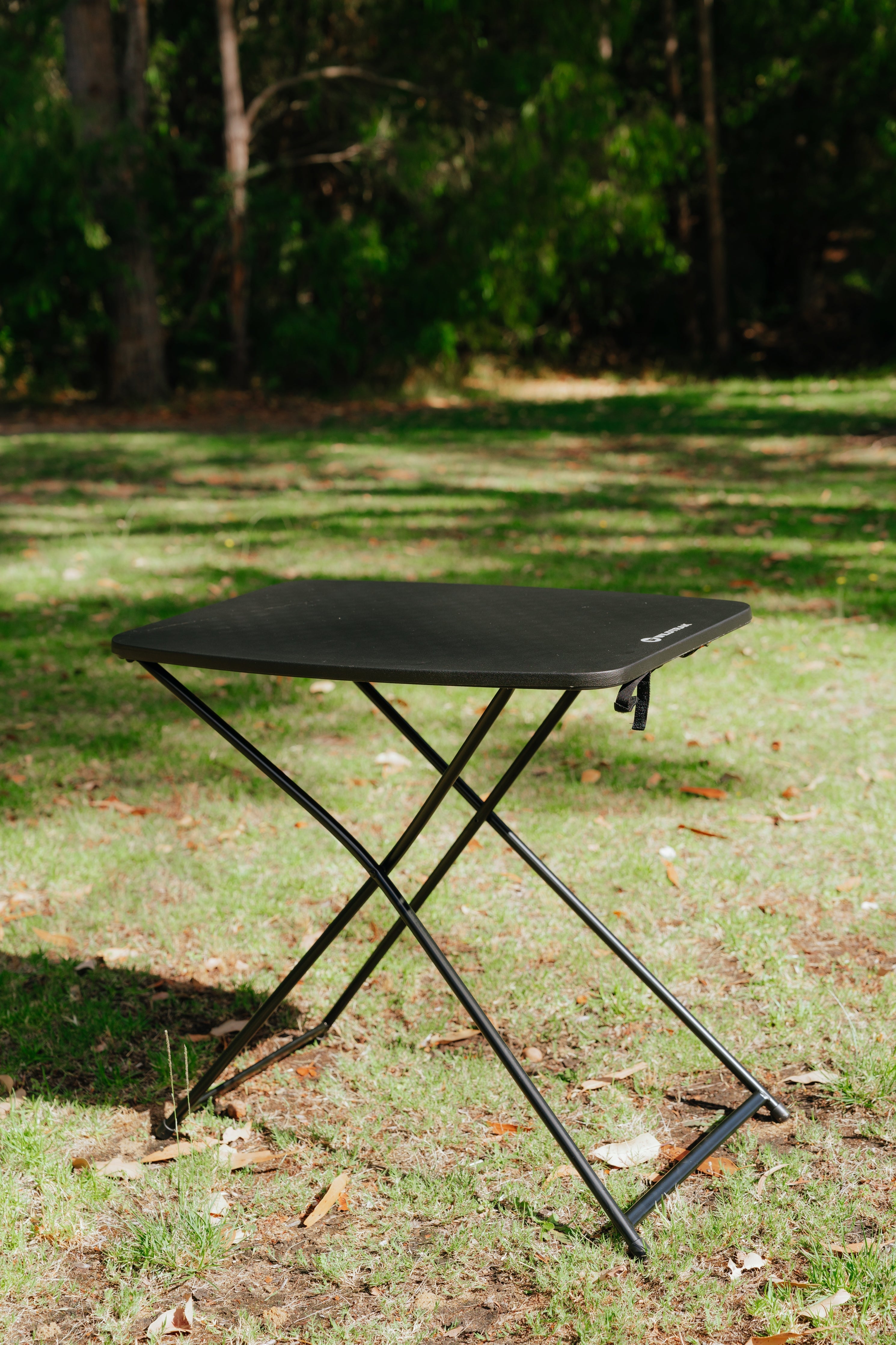 Wildtrak™ Utility Table, Compact, Lightweight, Blow Mould Resin, Adjustable Height, Folds Flat, Waterproof, Great for Camping Outdoors, 66x46x71cm