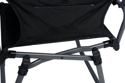Wildtrak™ Telfer Compact Directors Chair, Folding Aluminium Frame, Lightweight, Weight Rated 120kg, Carry Bag with Shoulder Strap