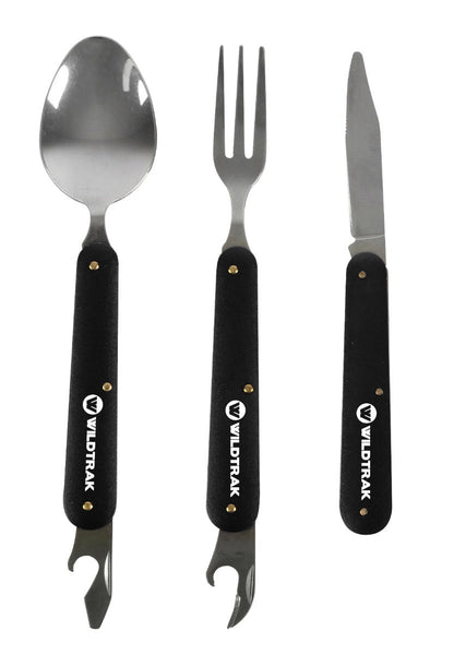 Wildtrak™ 3 Piece Foldable Cutlery Set with Pouch
