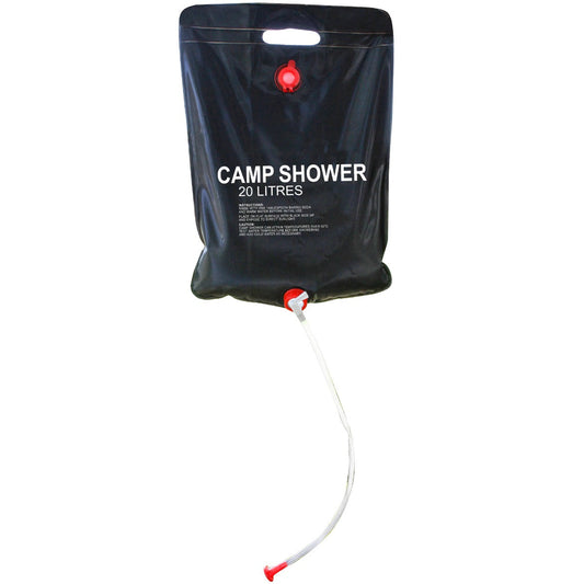 20 Litre Portable Camping Solar Shower with Carry Handle