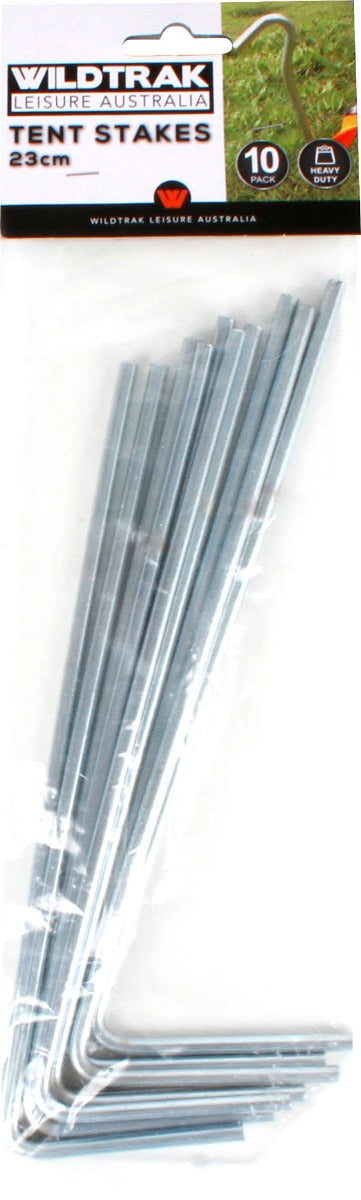 Wildtrak™ 10 Pack Stainless Steel Tent Pegs 23cm
