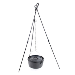 Wildtrak™ Heavy Duty 9mm Steel Camp Oven Tripod with Adjustable Chain 90cm