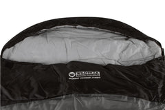 Wildtrak™ Murray Jumbo Hooded Sleeping Bag, 0-5°C, Breathable Lining, Ripstop Fabric, Auto Lock Zips, Sewn-in Storage Pocket, Hanging Loop, Storage Bag, 90x240cm