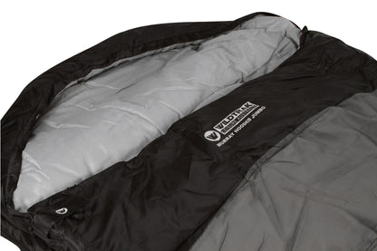 Wildtrak™ Murray Jumbo Hooded Sleeping Bag, 0-5°C, Breathable Lining, Ripstop Fabric, Auto Lock Zips, Sewn-in Storage Pocket, Hanging Loop, Storage Bag, 90x240cm