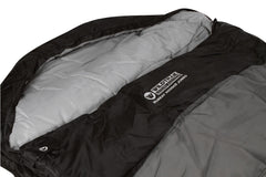Wildtrak™ Murray Jumbo Hooded Sleeping Bag, 0-5°C, Breathable Lining, Ripstop Fabric, Auto Lock Zips, Sewn-in Storage Pocket, Hanging Loop, Storage Bag, 90x240cm
