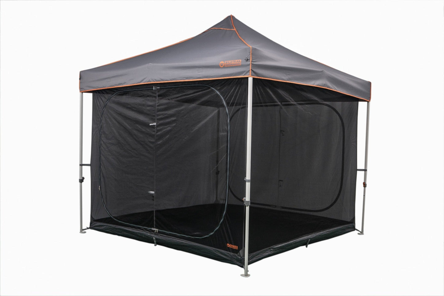Wildtrak™ 3m Gazebo Ultra Fine Mesh Inner Tent, Large Double D Zippered Doors, Insect Protection Playroom with Pegs and Carry Bag - UNIVERSAL FITS MOST 3M GAZEBOS