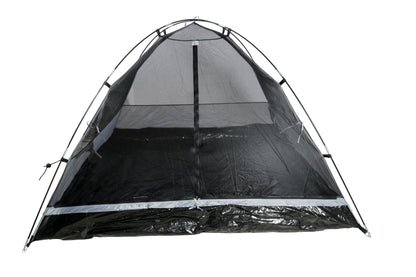 Wildtrak™ Tanami Series II 3P Dome Tent, Easy 1 Person Assemble, Heavy Duty Floor, Shock Corded Fibreglass & Steel Poles, Ultrafine Mesh, J Hook Connections, Airlite Vents, Silver Coated Waterproof Fly, Carry Bag with Handles